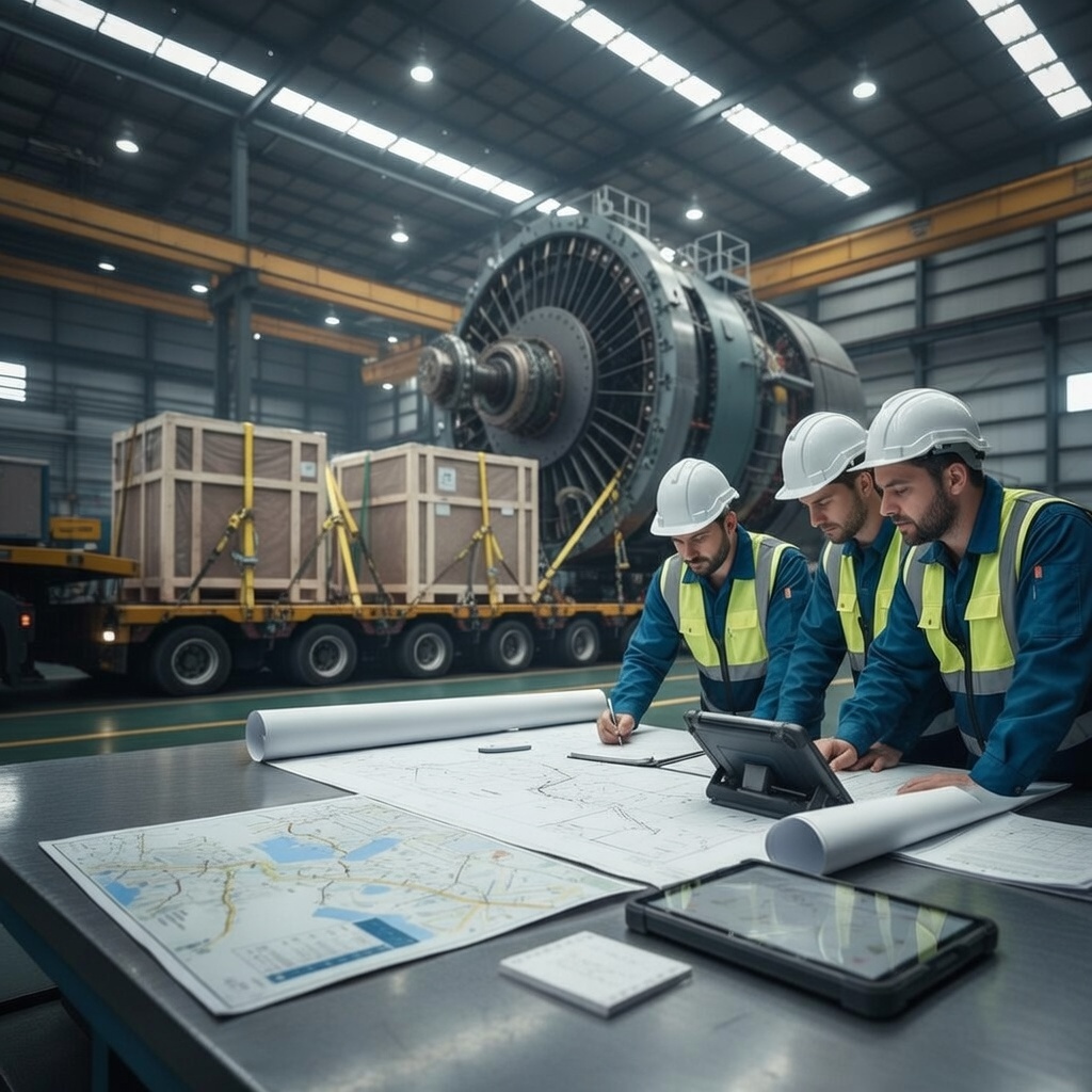 Industrial transport planning – route and coordination